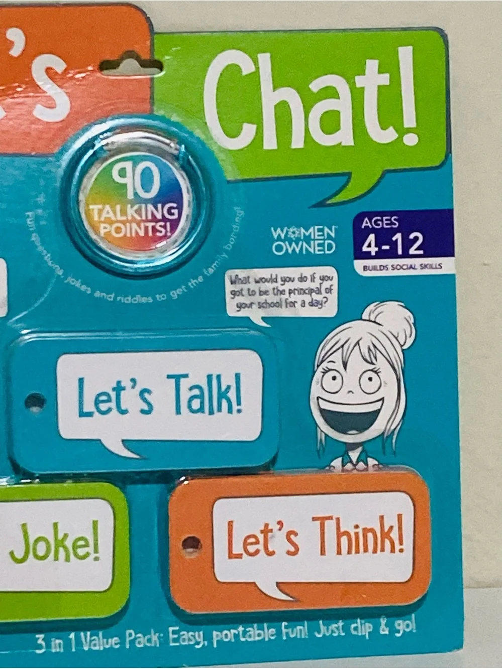 NEW Let’s Chat! 90 Talking Points Card Set ages 4-12 Emotional Intelligence